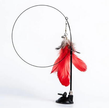 Cat Strong Suction Cup Window & Wall Toy Rod