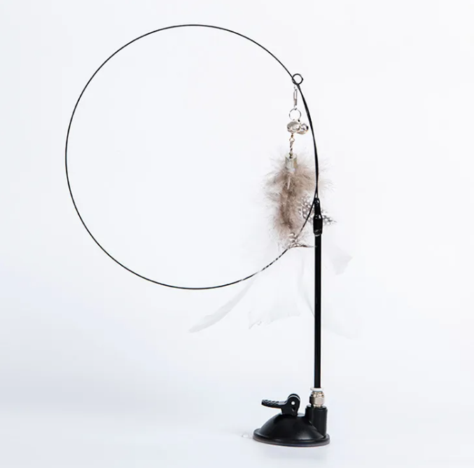 Cat Strong Suction Cup Window & Wall Toy Rod