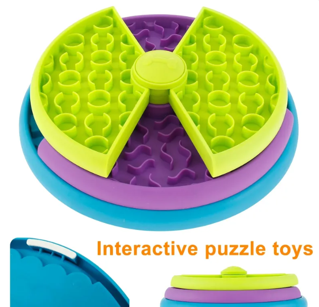 Dog Slow Feeder Puzzle Bowl - Promotes Healthy Digestion and Prevents Bloat