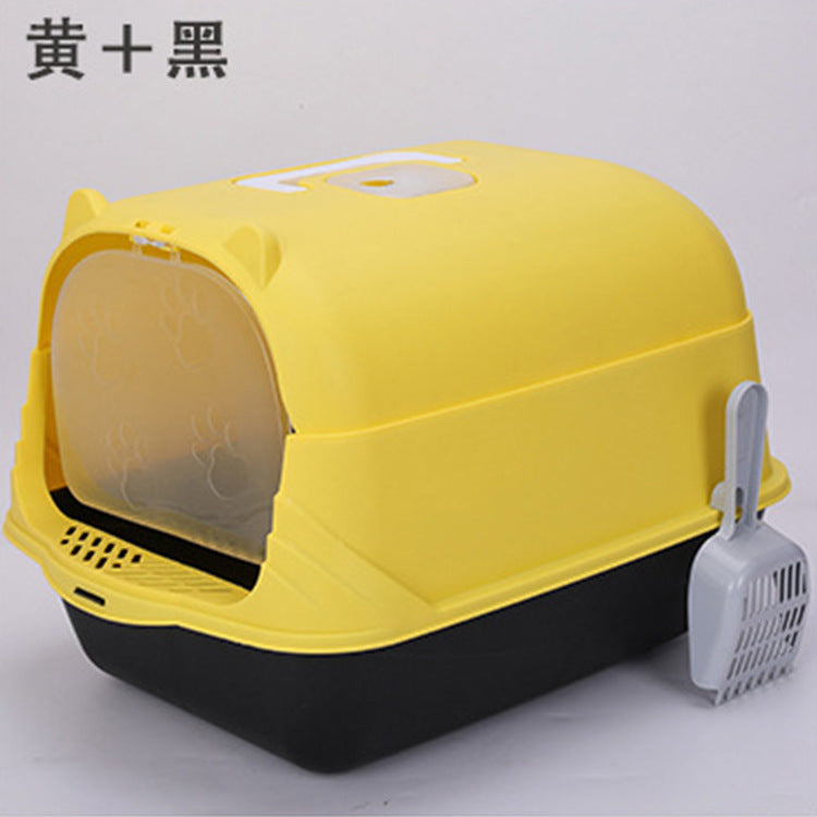 Extra Large Open-Top Cat Litter Box with High Sides for Large Cats