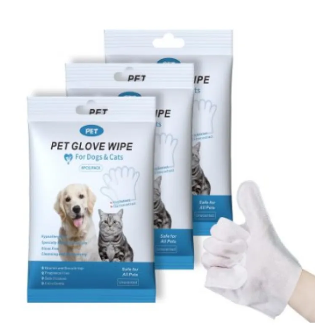 Pet Cleaning Gloves, Wipes & Paw Foam