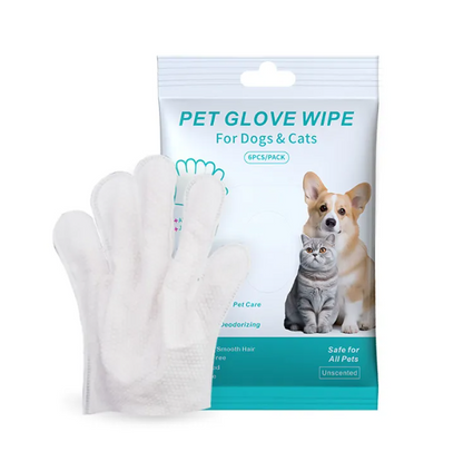 Pet Cleaning Gloves, Wipes & Paw Foam