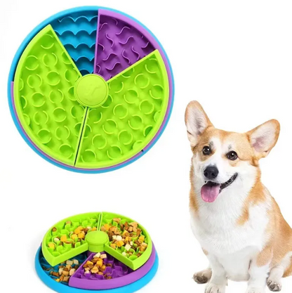 Dog Slow Feeder Puzzle Bowl - Promotes Healthy Digestion and Prevents Bloat