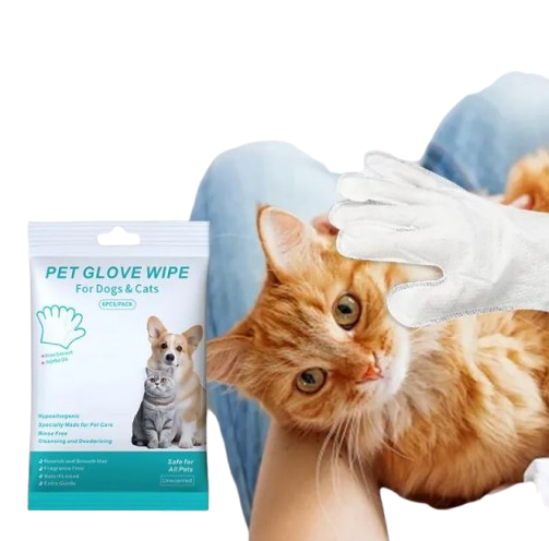 Pet Cleaning Gloves, Wipes & Paw Foam
