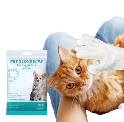 Pet Cleaning Gloves, Wipes & Paw Foam