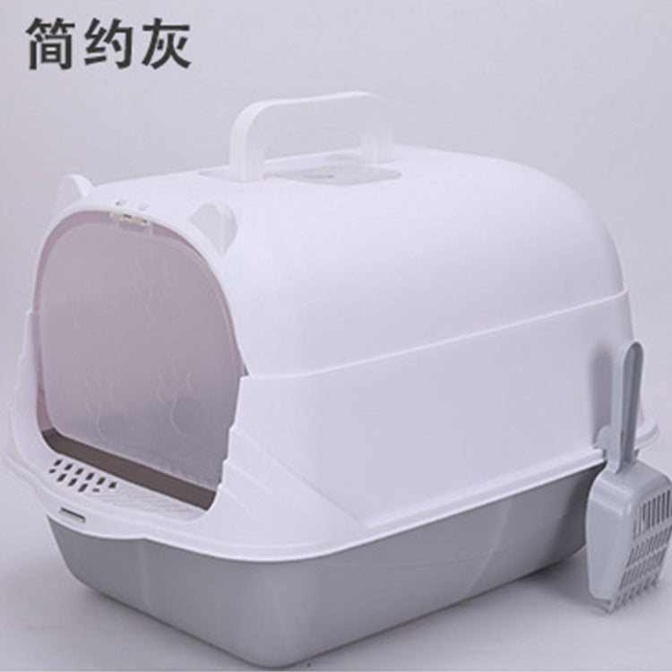Extra Large Open-Top Cat Litter Box with High Sides for Large Cats