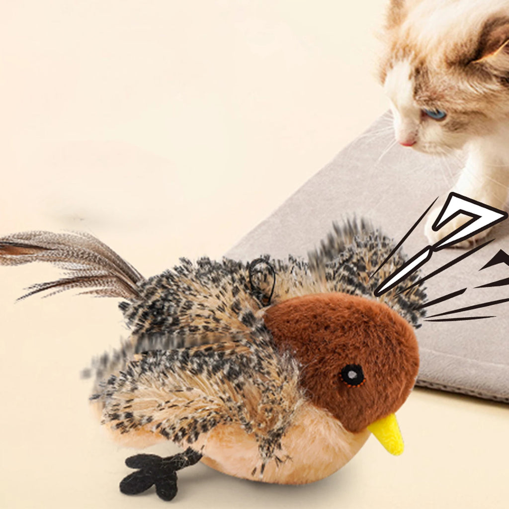Interactive Chirping Bird Cat Toy
