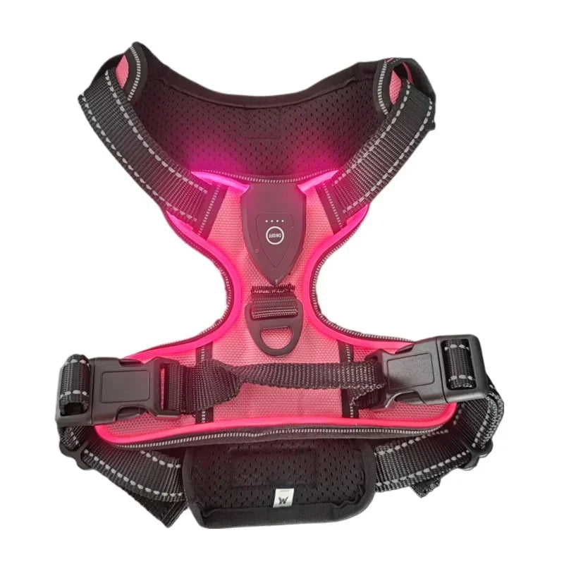 Rechargeable LED No-Pull Dog Harness 🐶✨