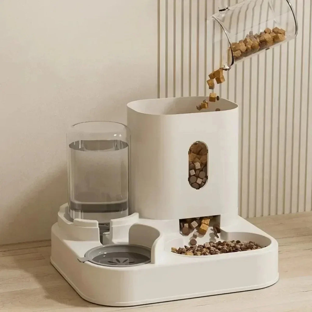 2-in-1 Automatic Pet Feeder & Water Station