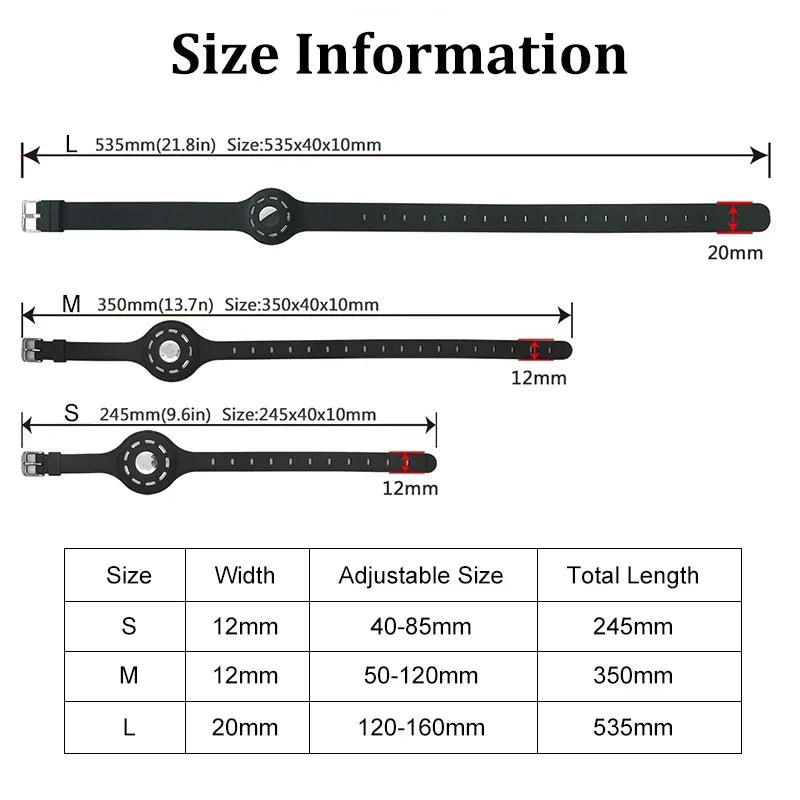 Silicone Anti-Lost AirTag Pet Collar
