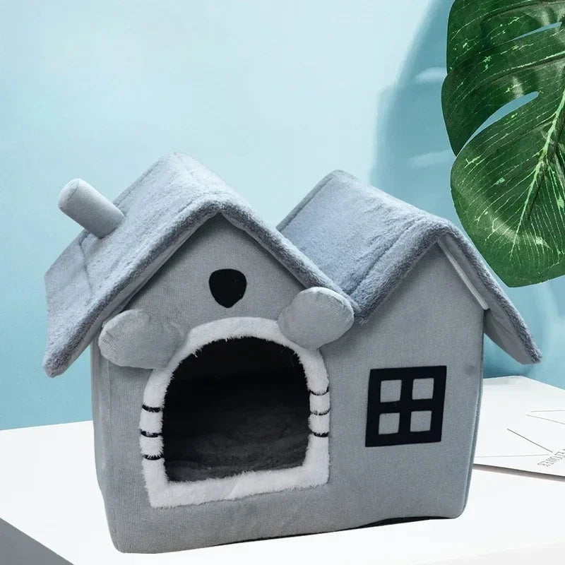 Foldable Cozy Pet Cave & Bed