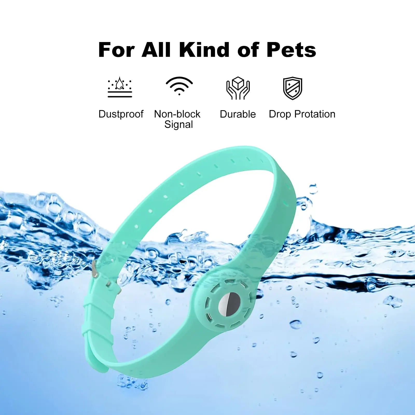 Silicone Anti-Lost AirTag Pet Collar
