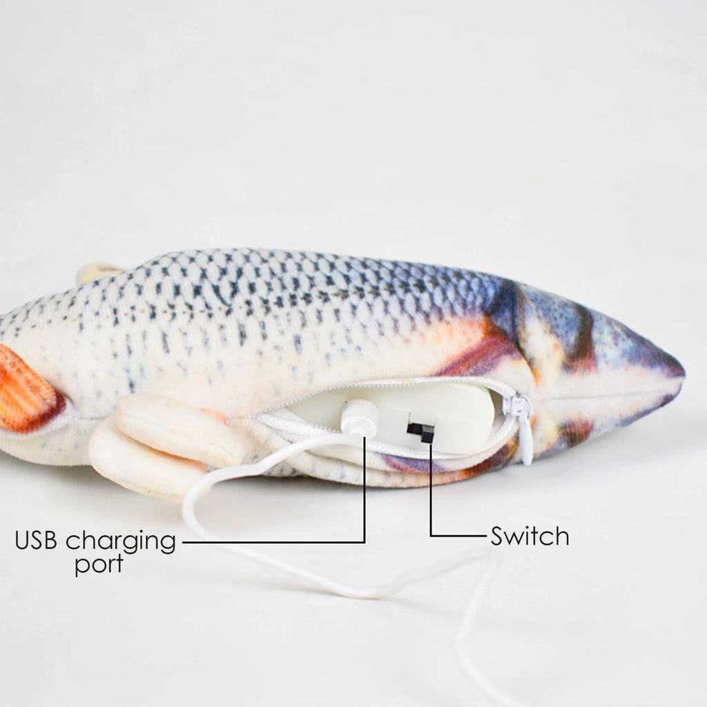 Realistic USB-Rechargeable Floppy Fish