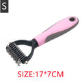 Pet Dematting & Detangling Brush for Dogs & Cats