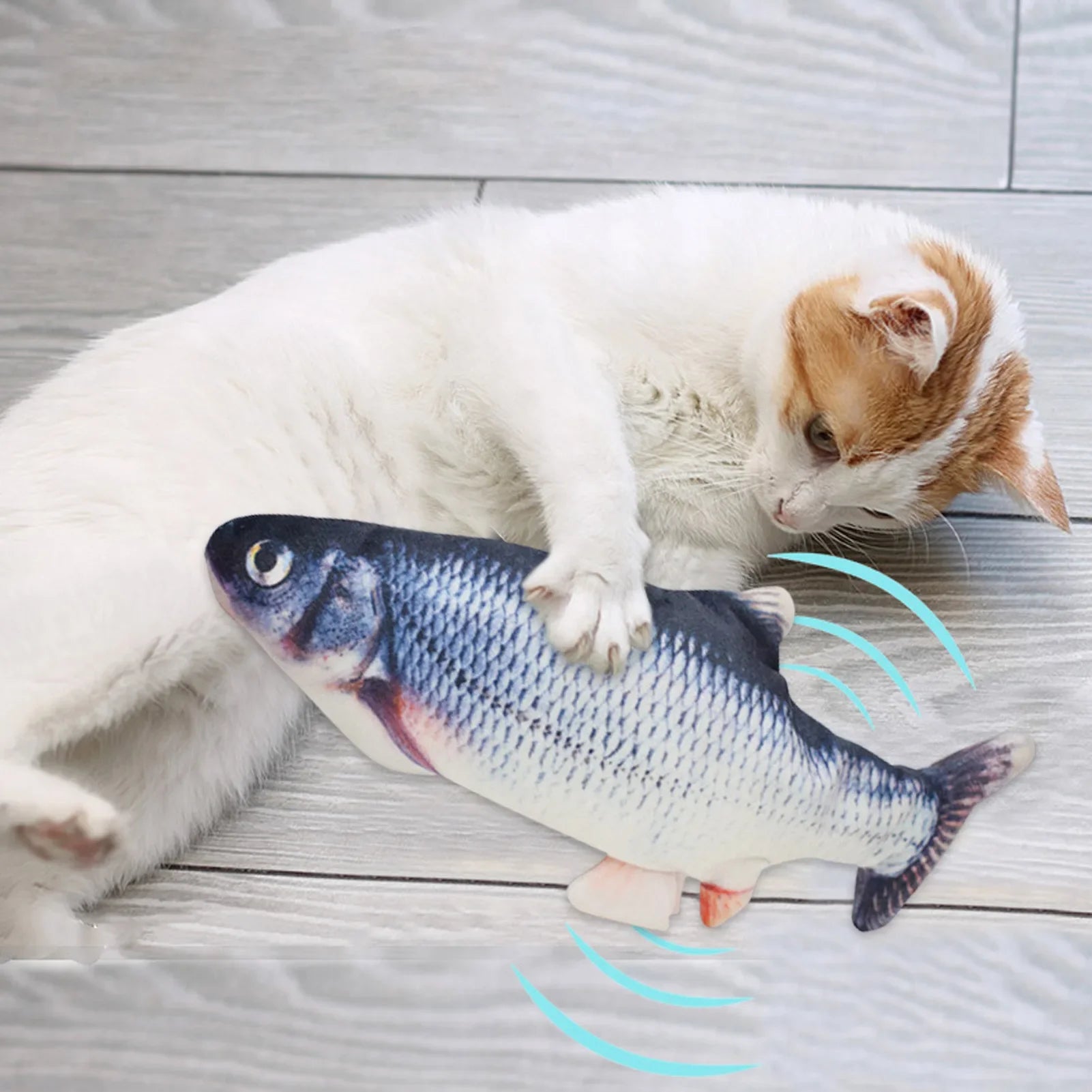 Realistic USB-Rechargeable Floppy Fish
