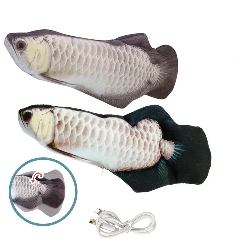 Realistic USB-Rechargeable Floppy Fish