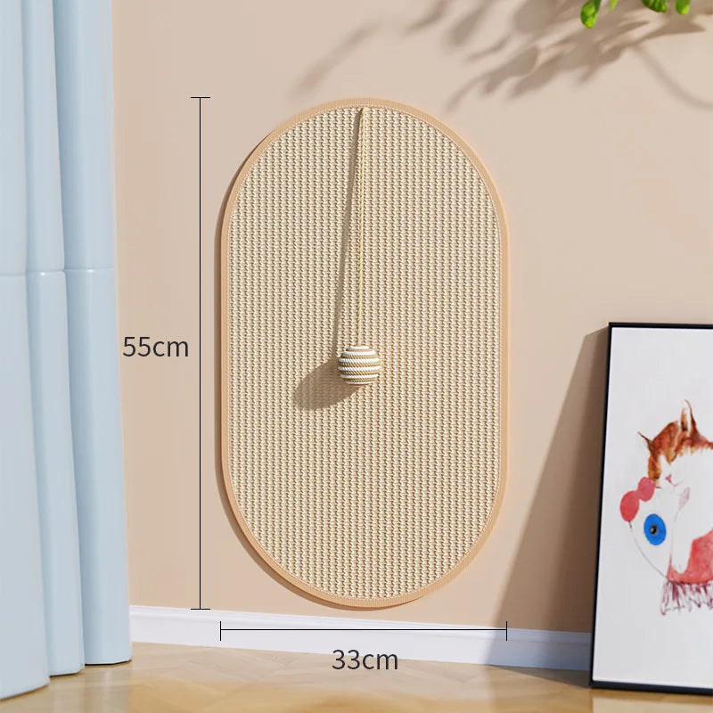Sisal Cat Scratching Pad with Interactive Toy