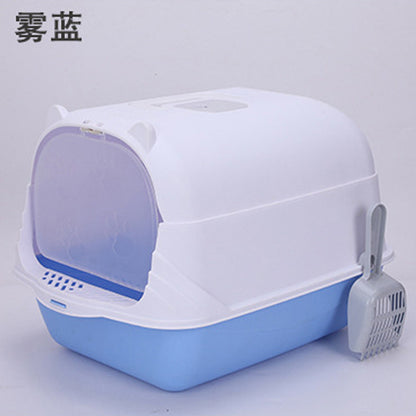 Extra Large Open-Top Cat Litter Box with High Sides for Large Cats