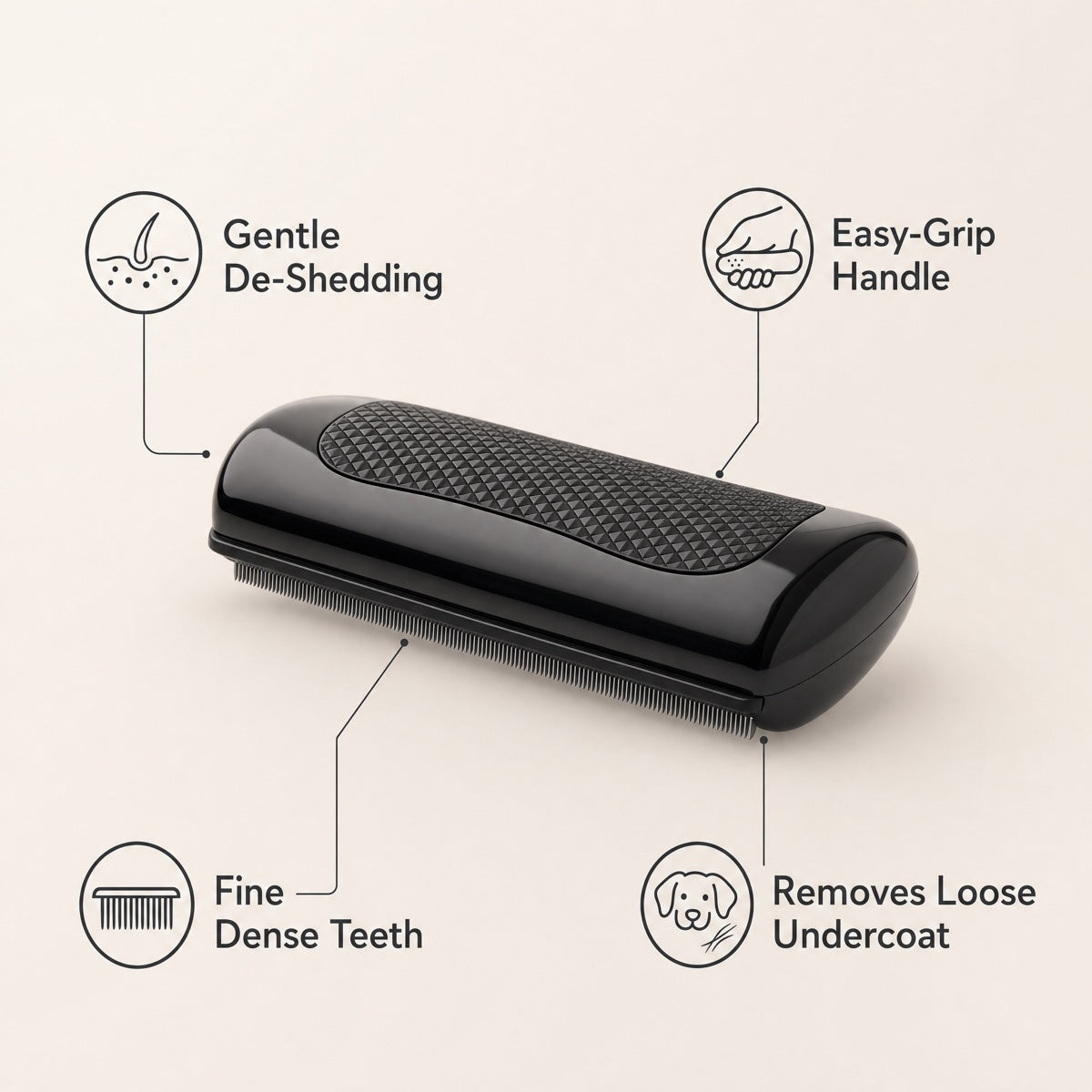 Dual-Sided Grooming Comb for Dogs & Cats