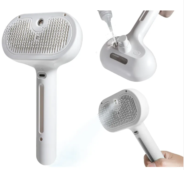 Water Spray Grooming Brush for Dogs & Cats