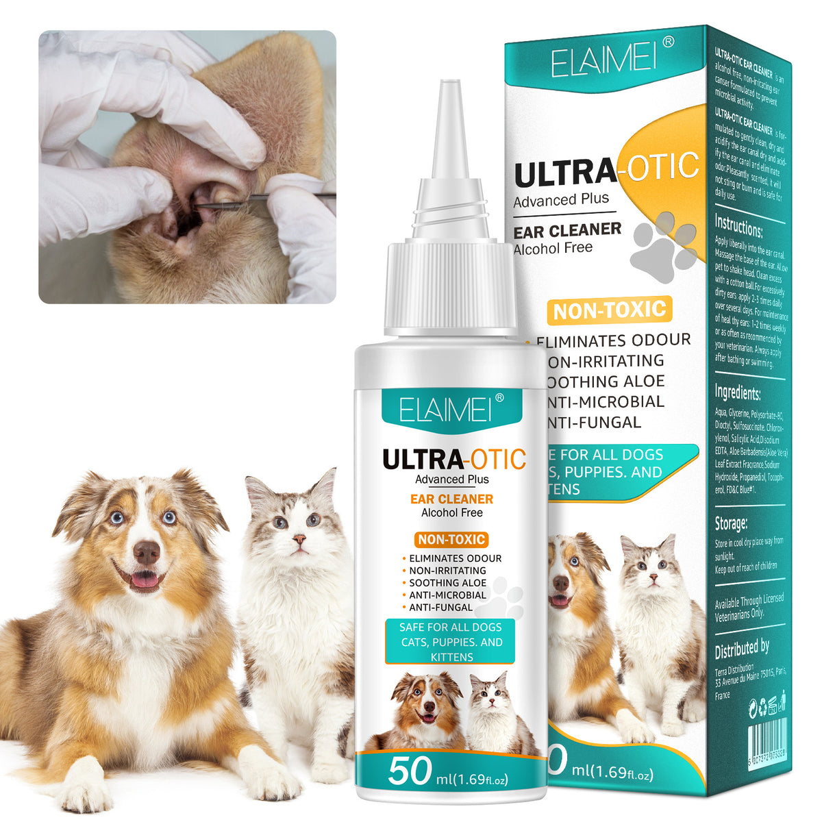 Pet Ear Cleaner, 50 mL